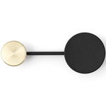 Afteroom Small Coat Hanger - Black / Brass