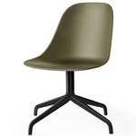 Harbour Hard Shell Swivel Side Chair - Black / Olive