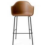 Harbour Armchair Stool - Black / Dakar Cognac Leather