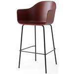 Harbour Armchair Stool - Black / Burned Red