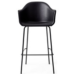 Harbour Armchair Stool - Black / Dakar Black Leather