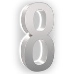 Luma ABS Illuminated Numbers - Silver