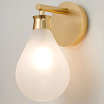 Cintola Wall Sconce - Satin Gold / Frosted