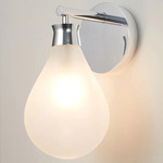 Cintola Wall Sconce - Polished Aluminum / Frosted