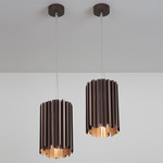 Facet Pendant - Satin Bronze