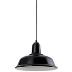 Bryson Outdoor Pendant - Gloss Black
