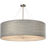 Classic Drum Pendant - Brushed Nickel / Grey