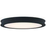 Fusion Bevel Ceiling Light Fixture - Matte Black / Opal