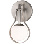 Pearl Wall Sconce - Brushed Nickel / Opal
