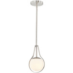 Pearl Pendant - Brushed Nickel / Opal