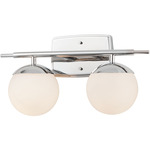 Epoch Bathroom Vanity Light - Polished Chrome / Opal