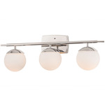 Epoch Bathroom Vanity Light - Polished Chrome / Opal