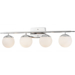 Epoch Bathroom Vanity Light - Polished Chrome / Opal