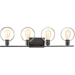 Volta Bathroom Vanity Light - Matte Black / Chrome