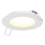 Access Round Recessed Panel Light - White