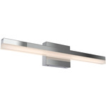 Sleek Bathroom Vanity Light - Chrome / Frosted