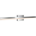 Sleek Bathroom Vanity Light - Chrome / Frosted