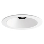 Entra CL 3IN Round Flanged Trim - White / White