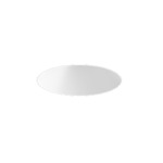 Entra CL 3IN Round Flangeless Trim - White