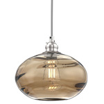 Coppa Pendant - Beige Silver / Optic Bronze