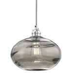 Coppa Pendant - Beige Silver / Optic Smoke