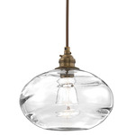Coppa Pendant - Flat Bronze / Optic Clear