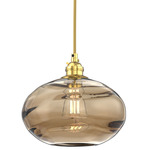 Coppa Pendant - Gilded Brass / Optic Bronze
