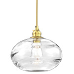 Coppa Pendant - Gilded Brass / Optic Clear
