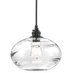 Coppa Pendant - Matte Black / Optic Clear