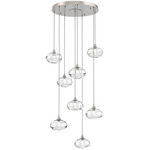 Coppa Round Multi Light Pendant - Beige Silver / Optic Clear