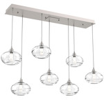 Coppa Linear Multi Light Pendant - Beige Silver / Optic Clear