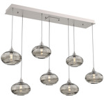 Coppa Linear Multi Light Pendant - Beige Silver / Optic Smoke