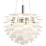 PH Artichoke Warm Dim LED Pendant - White