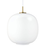 Radiohus VL45 LED Pendant - Brass / Opal