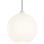 Wohlert Warm Dim LED Pendant - White / Matte Opal