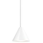 Keglen Pendant - White / Opal