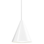 Keglen Pendant - White / Opal