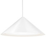 Keglen Pendant - White / Opal