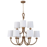 Coastal Living Bimini Chandelier - Natural / Brown