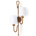 Bimini Double Sconce - Natural / Brown