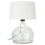 Coastal Living Demi John Table Lamp - Clear / White