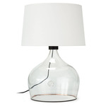 Demi John Table Lamp - Clear / White