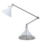 Ibis Task Lamp - Polished Nickel / White