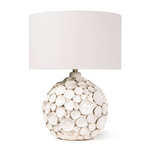 Coastal Living Lucia Ceramic Table Lamp - White / White
