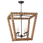 Coastal Living Perennial Lantern Pendant - Natural