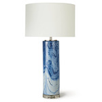 Coastal Living Tide Ceramic Table Lamp - Blue / White