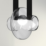 Etat-des-Lieux 1A Pendant - Black / Clear Transparent