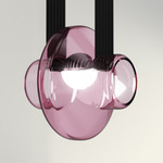 Etat-des-Lieux 1A Pendant - Black / Clear Pink