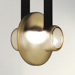 Etat-des-Lieux 1A Pendant - Black / Frosted Amber