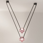 Etat-des-Lieux 2A Pendant - Black / Frosted Pink